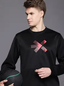 HRX by Hrithik Roshan Brand Logo Printed Rapid Dry Training Sweatshirt
