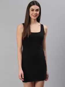 BAESD Shoulder Straps Sleeveless Bodycon Mini Dress