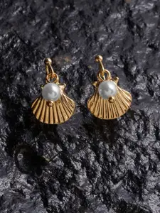 Accessorize Pearl-Beaded Contemporary Drop Earrings