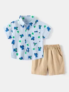 StyleCast Boys Abstract Printed Shirt with Short