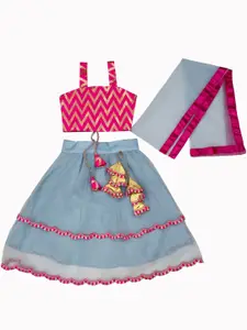 BAESD Girls Thread Work Ready to Wear Lehenga & Blouse With Dupatta