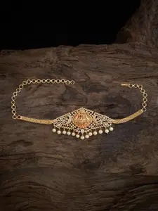 Kushal's Fashion Jewellery Women Zircon Gold-Plated Armlet Bracelet