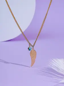 SWASHAA 18K Gold-Plated Beaded Stainless Steel Necklace