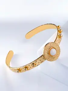 SWASHAA 18K Gold-Plated Cuff Bracelet