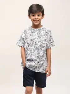 Biglilpeople Boys Printed Shirt with Shorts
