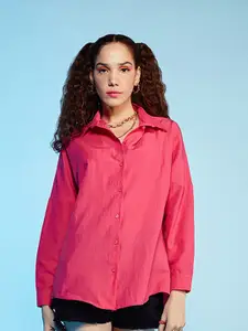 Fab Star Comfort Spread Collar Cotton Oversized Casual Shirt