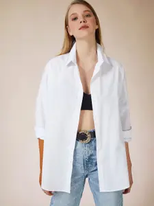 Fab Star Comfort Spread Collar Long Sleeves Cotton Casual Shirt