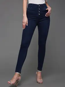 Miss Chase Women Skinny Fit High-Rise Stretchable Jeans