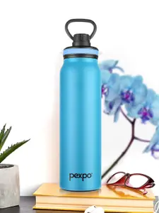 Pexpo Austin Blue Double wall Thermosteel Hot & Cold Flask Insulated Water Bottle 940ml