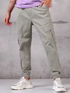 Beyoung Men Original Mid-Rise Cotton Cargos Trouser