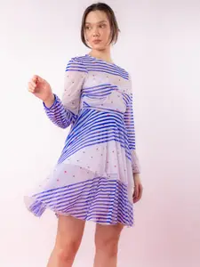 Stylecast X Hersheinbox Puff Sleeve Layered A-Line Dress
