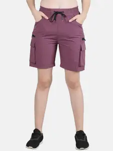 The Roadster Lifestyle Co. Women Mid Rise Cargo Sports Shorts