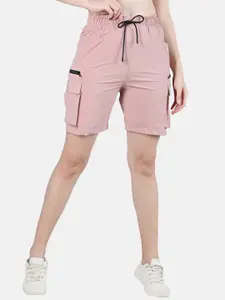 The Roadster Lifestyle Co. Women Mid Rise Cargo Sports Shorts