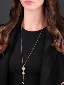 Cerruti 1881 Stone-Studded Stainless Steel Necklace