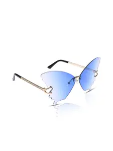 IDOR Women Butterfly Sunglasses With UV Protected Lens BUTTERFLY-SBLU