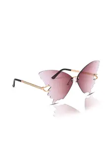 IDOR Women Butterfly Sunglasses With UV Protected Lens BUTTERFLY-BRW