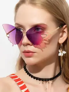 IDOR Women Butterfly Sunglasses with UV Protected Lens BUTTERFLY