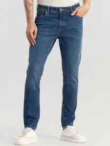 Snitch Men Smart Slim Fit Light Fade Clean Look Stretchable Jeans