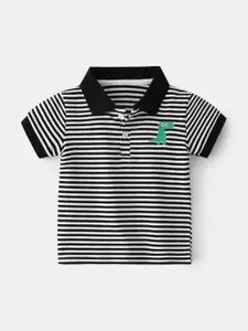 StyleCast Boys Striped Pattern Polo Collar T-shirt