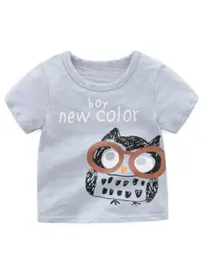 StyleCast Boys Pure Cotton Printed Round Neck T-shirt