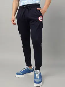 Free Authority Men Captain America Printed Mid Rise Joggers
