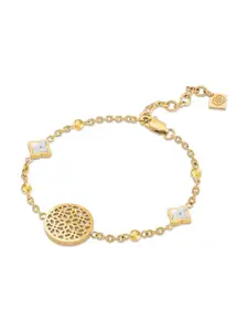 Cerruti 1881 Women Gold-Plated Wraparound Bracelet