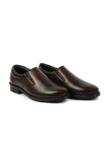 FAUSTO Men Genuine Leather Formal Slip On Shoes