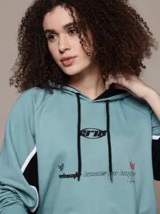 The Roadster Lifestyle Co. Printed Hooded Sweatshirt