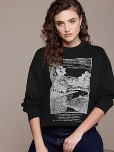 The Roadster Lifestyle Co. Graphic Print Regular Pullover