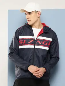 Slazenger Brand Logo Printed Outdoor Jacket