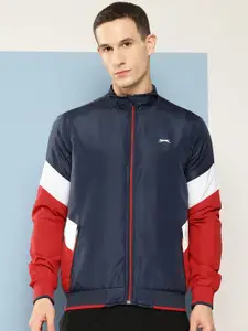 Slazenger Contrast Sleeves Panel Sporty Jacket