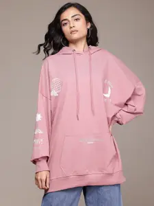 The Roadster Lifestyle Co. Oversized Hooded Longline Sweatshirt