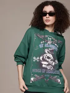 The Roadster Lifestyle Co. Printed Longline Sweatshirt