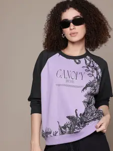 The Roadster Lifestyle Co. Printed Relaxed Sweatshirt