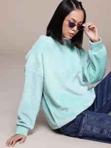 The Roadster Lifestyle Co. Faux Fur Sweatshirt