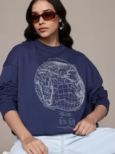 The Roadster Lifestyle Co. Graphic Printed Sweatshirt