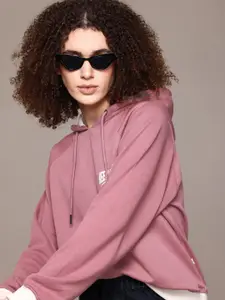 Roadster The Lifestyle Co. Typography Printed Detail Hooded Sweatshirt