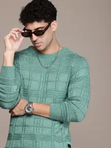 The Roadster Life Co. Geometric Self Design Pullover