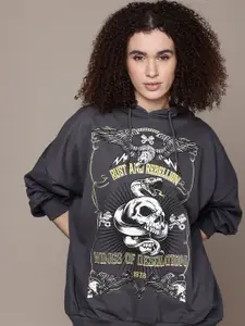 The Roadster Lifestyle Co. Printed Longline Sweatshirt