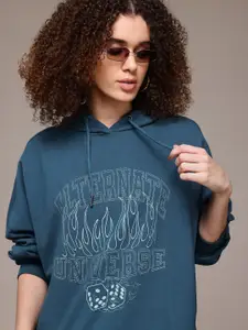 The Roadster Lifestyle Co.  Printed Hooded Sweatshirt