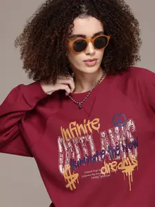 The Roadster Lifestyle Co. Printed Relaxed Sweatshirt