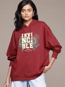 The Roadster Lifestyle Co.  Printed Hooded Sweatshirt