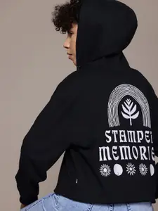 The Roadster Lifestyle Co. Printed Hooded Sweatshirt