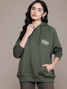 The Roadster Lifestyle Co. Printed Hooded Sweatshirt