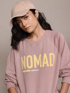 The Roadster Lifestyle Co. Women Printed Sweatshirt