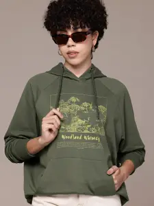 Roadster Printed Hooded Sweatshirt