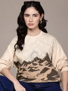 The Roadster Lifestyle Co. Printed Sweatshirt