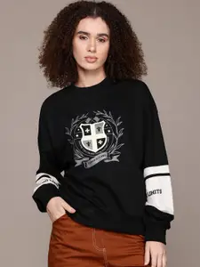 The Roadster Lifestyle Co. Printed Relaxed Sweatshirt