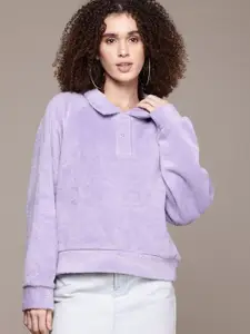 The Roadster Lifestyle Co. Fuzzy Polo Sweatshirt