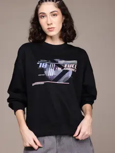 The Roadster Lifestyle Co. Printed Relaxed Sweatshirt